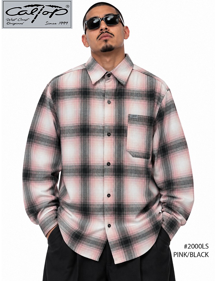 2000 L/S Plaid Color Base : Pink-Black 2000 L/S Plaid Color Base : Pink-Black
